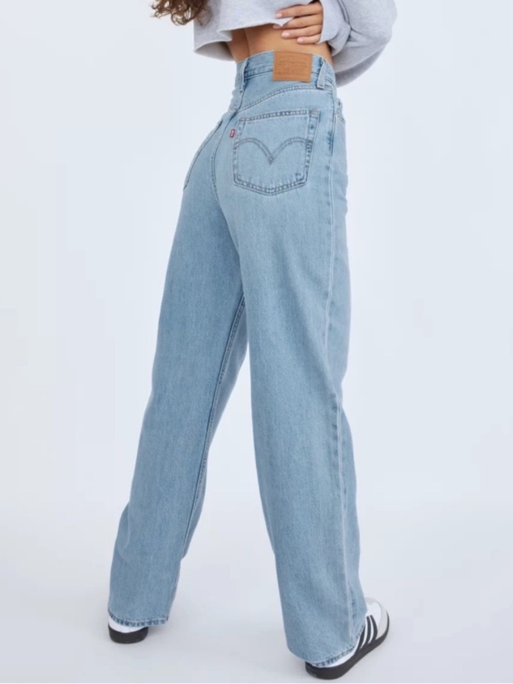 Levi’s high loose jeans 25 lets stay in pj cotton hemp wide leg lightweight - Picture 11 of 12